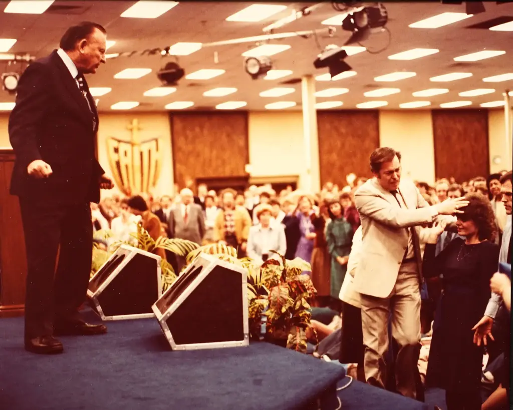 Pastor Hagin And Lester Sumrall in 1985