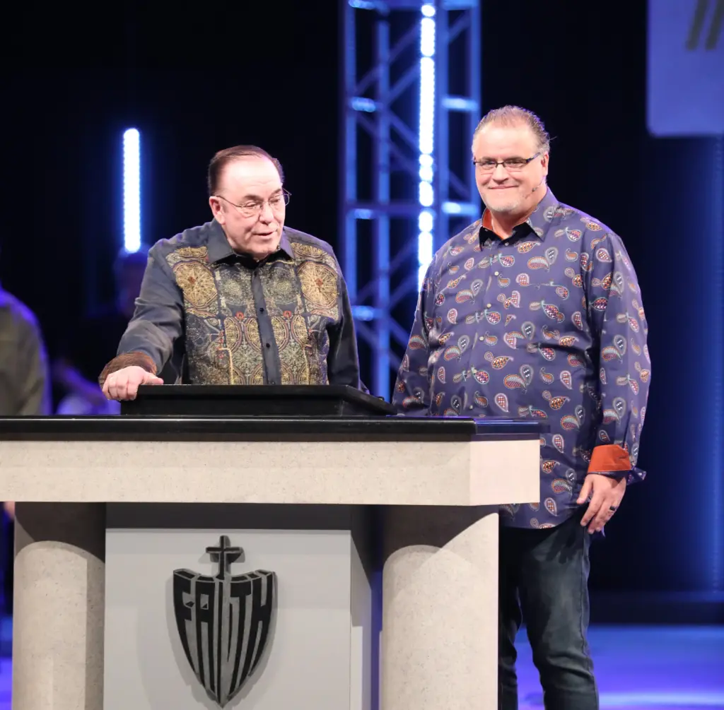 Pastor Hagin and Craig Hagin